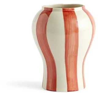 HAY Sobremesa Stripe Vase Lille Rød